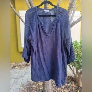 MICHAEL STARS Indigo Gauze Dress